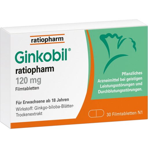 GINKOBIL-ratiopharm 120 mg Filmtabletten - 30Stk - Gedächtnisprobleme