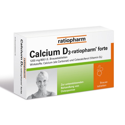 CALCIUM D3-ratiopharm forte Brausetabletten - 100Stk - Vitamine & Mineralstoffe