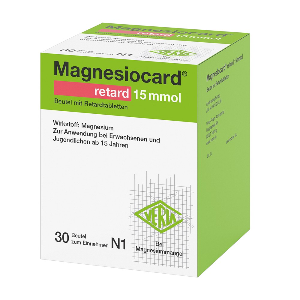 MAGNESIOCARD retard 15 mmol Beutel m.ret.Filmtabl. - 30Stk