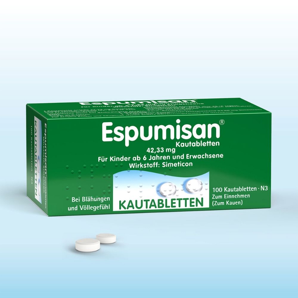 ESPUMISAN Kautabletten - 100Stk - Blähungen & Völlegefühl