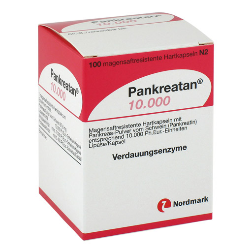 PANKREATAN 10.000 magensaftresistente Hartkapseln - 100Stk
