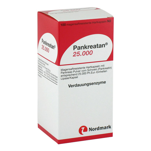 PANKREATAN 25.000 magensaftresistente Hartkapseln - 100Stk