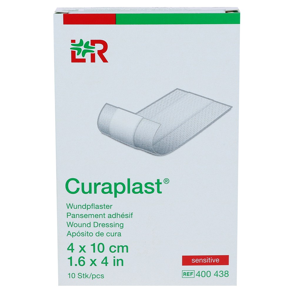 CURAPLAST Wundschnellverb.sensitiv 4x10 cm 1 m - 10Stk