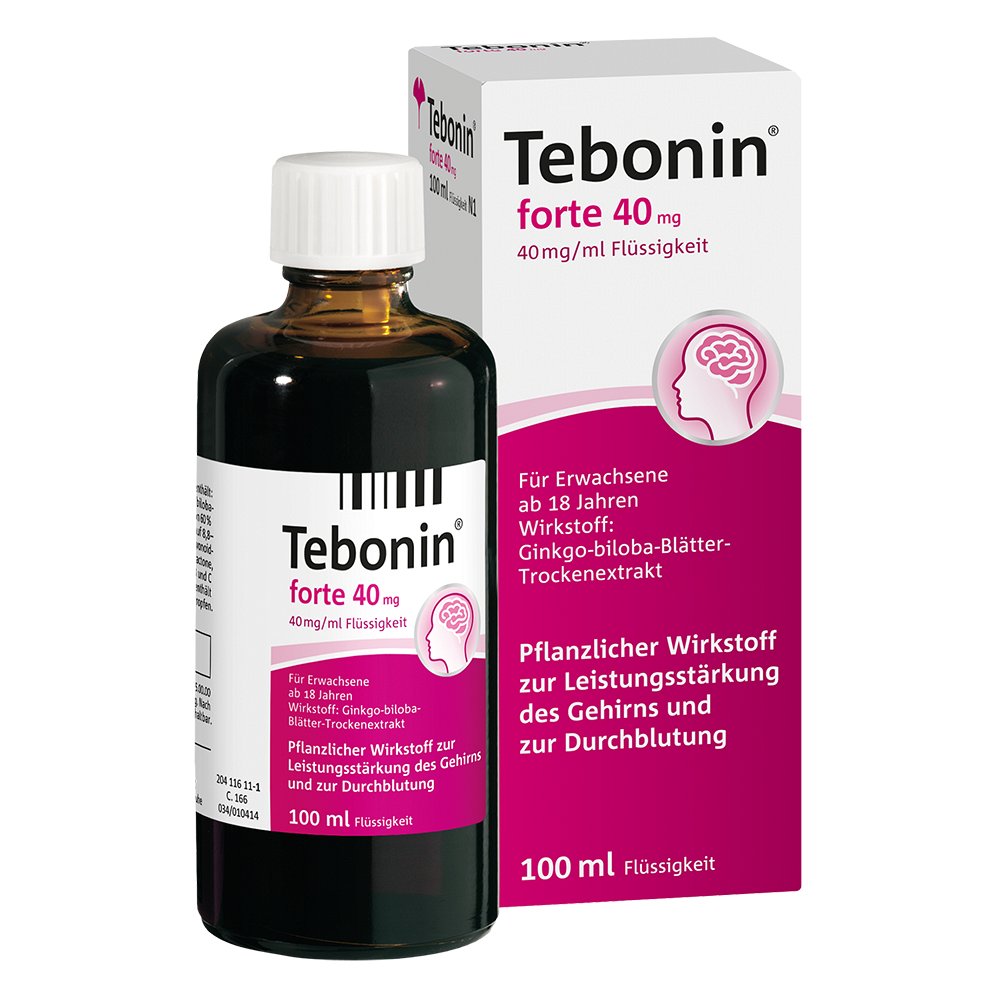 TEBONIN forte 40 mg Lösung - 100ml - Stärkung für das Gedächtnis