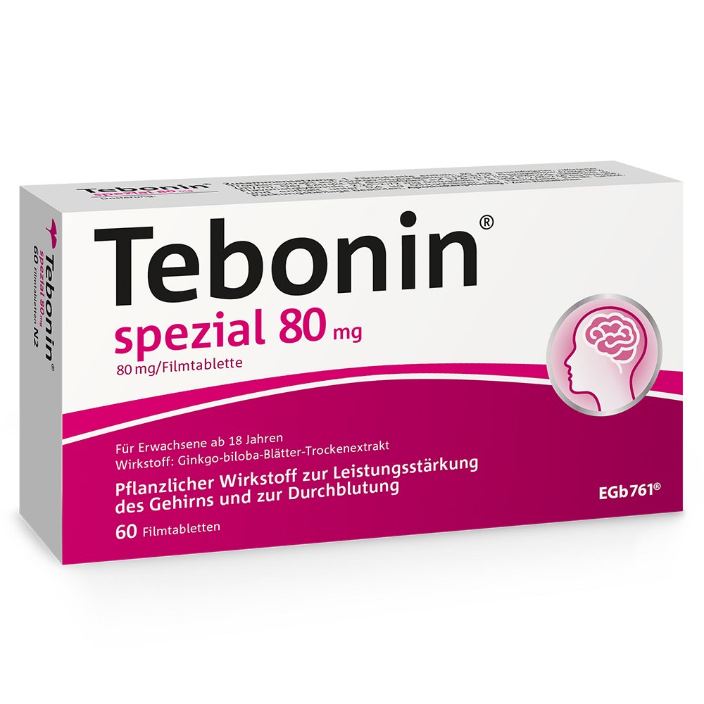 TEBONIN spezial 80 mg Filmtabletten - 60Stk - Stärkung für das Gedächtnis