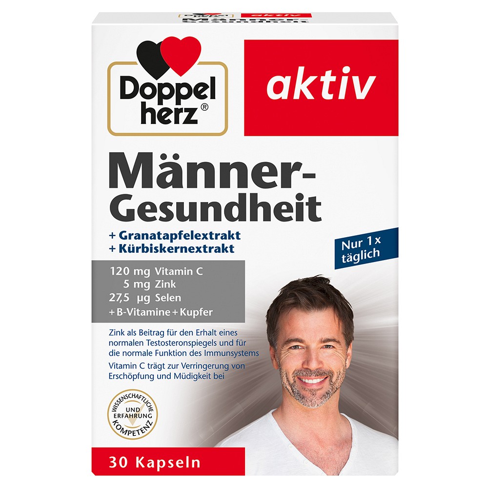 DOPPELHERZ Männer-Gesundheit Kapseln - 30Stk - Für Frauen & Männer