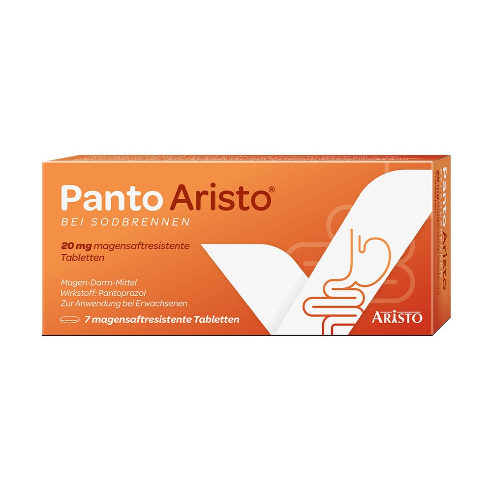 PANTO Aristo bei Sodbrennen 20 mg magensaftr.Tabl. - 7Stk