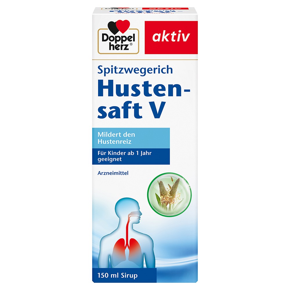 DOPPELHERZ Spitzwegerich Hustensaft V - 150ml - Erkältung