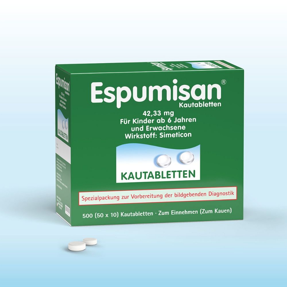 ESPUMISAN Kautabletten f.bildgebende Diagnostik - 50X10Stk - Blähungen & Völlegefühl