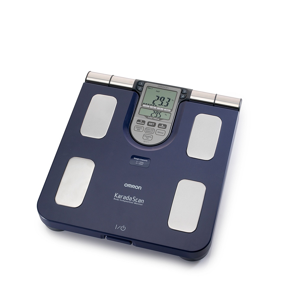 OMRON HBF-511B Körperfettwaage blau - 1Stk - Digitale Personenwaagen