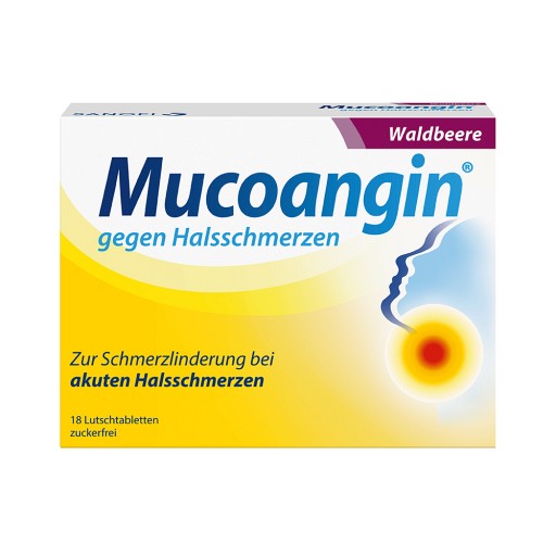 MUCOANGIN Waldbeere 20 mg Lutschtabletten - 18Stk - Halsschmerzen