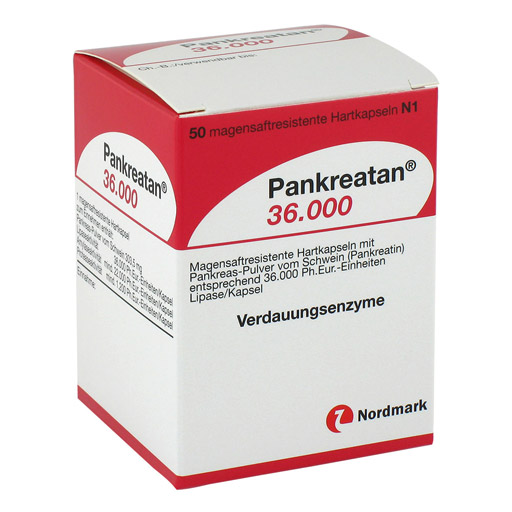 PANKREATAN 36.000 magensaftresistente Hartkapseln - 50Stk