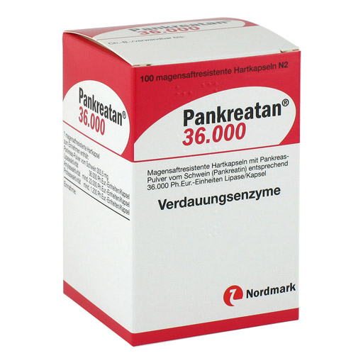 PANKREATAN 36.000 magensaftresistente Hartkapseln - 100Stk