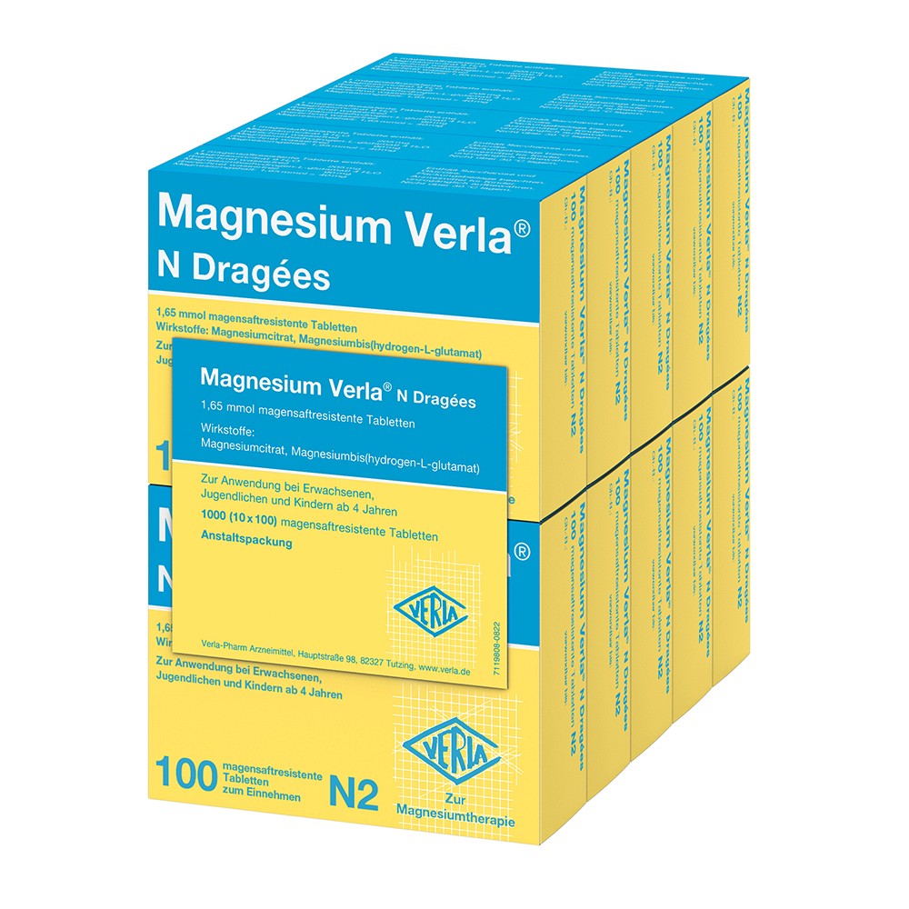 MAGNESIUM VERLA N Dragees - 10X100Stk - Magnesium