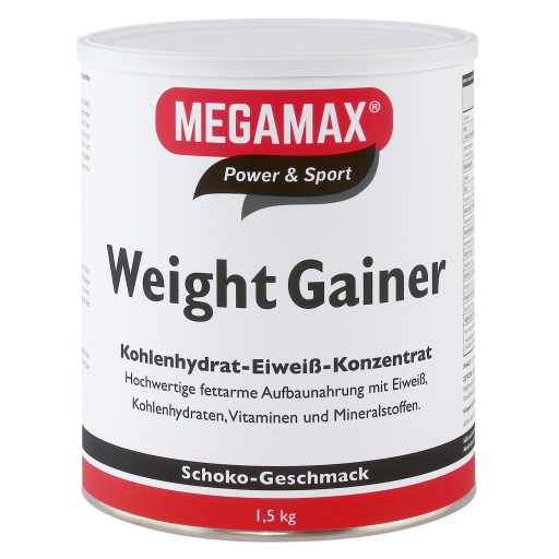 WEIGHT GAINER Megamax Schoko Pulver - 1500g - Energy-Drinks