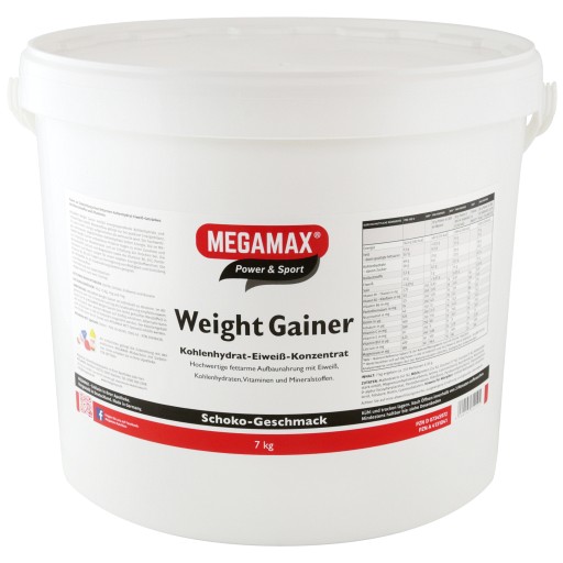 WEIGHT GAINER Megamax Schoko Pulver - 7000g - Energy-Drinks