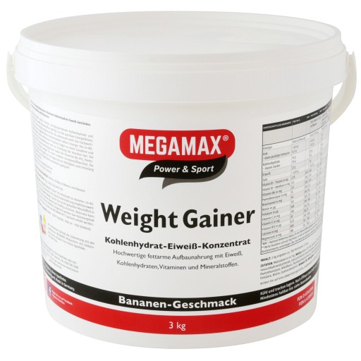 WEIGHT GAINER Megamax Banane Pulver - 3000g - Energy-Drinks