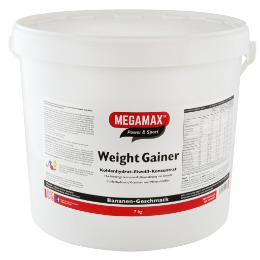 WEIGHT GAINER Megamax Banane Pulver - 7000g - Energy-Drinks