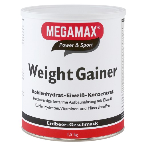 WEIGHT GAINER Megamax Erdbeere Pulver - 1500g - Energy-Drinks