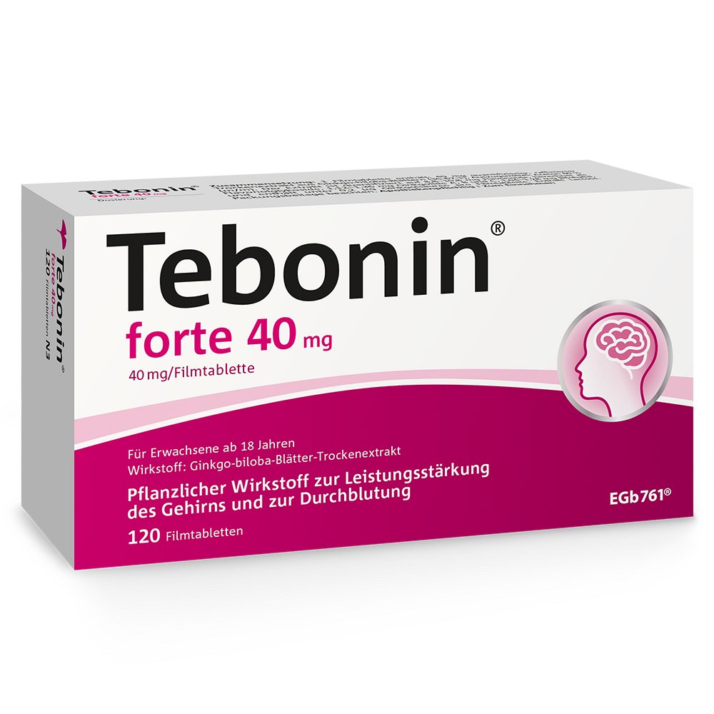 TEBONIN forte 40 mg Filmtabletten - 120Stk - Stärkung für das Gedächtnis