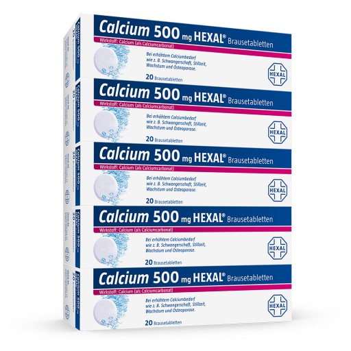 CALCIUM 500 HEXAL Brausetabletten - 100Stk - Calcium