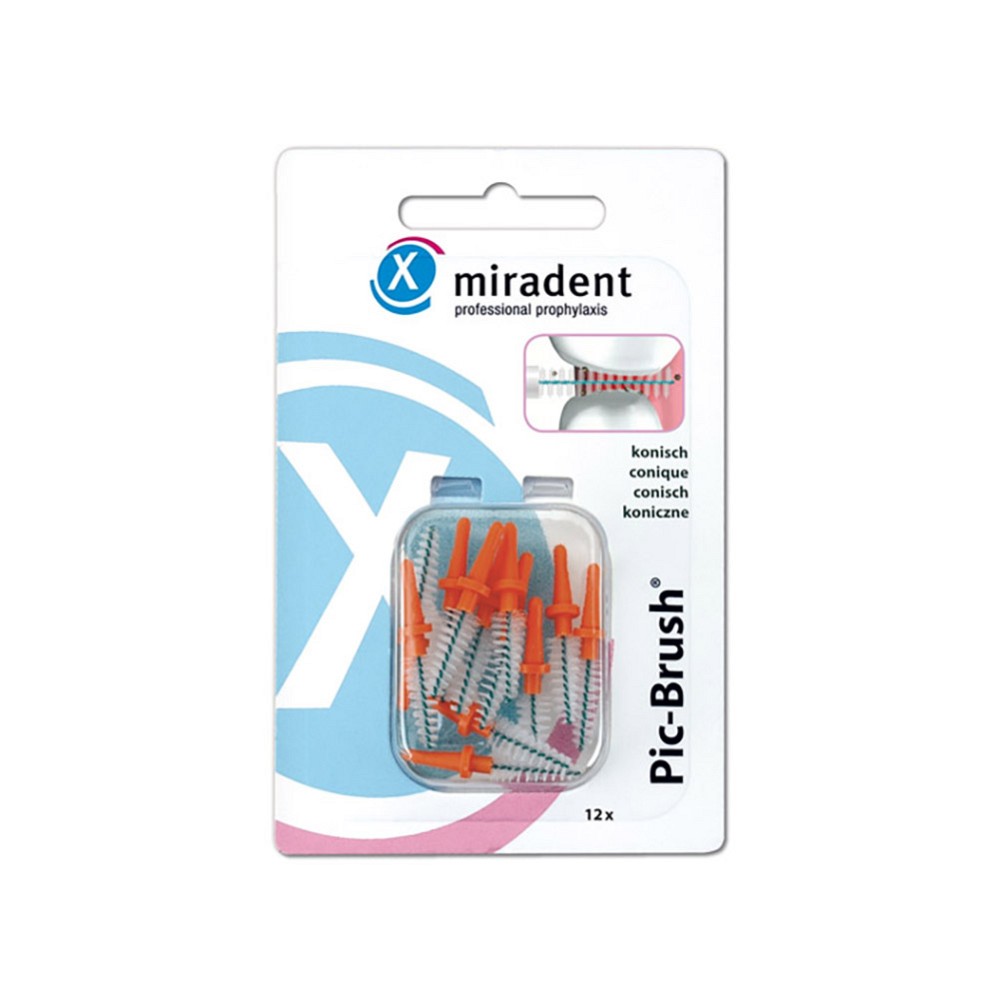 PIC BRUSH Interdentalb.Ersatzb.3-5 mm kon.orange - 12Stk