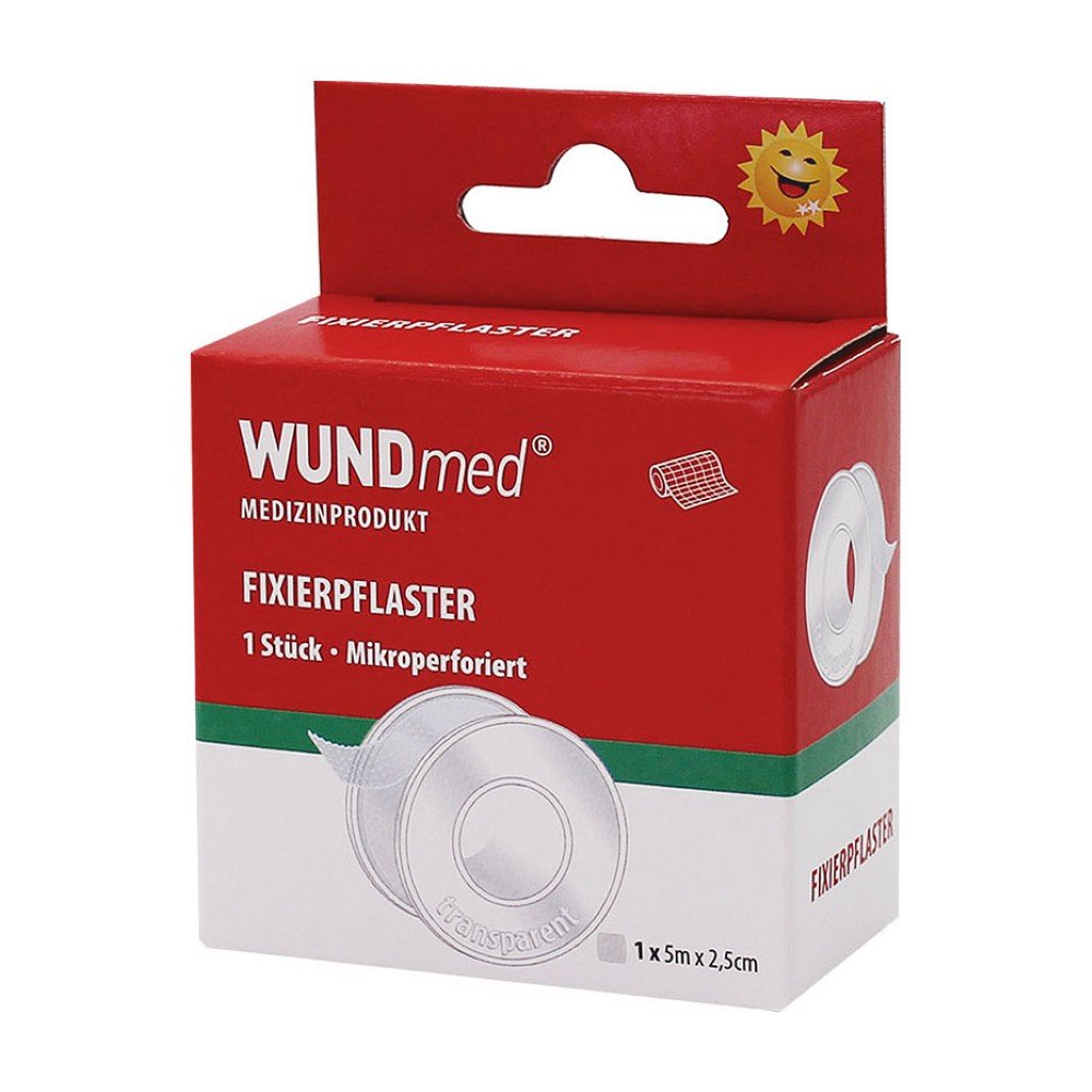 FIXIERPFLASTER 2,5 cmx5 m transparent - 1Stk