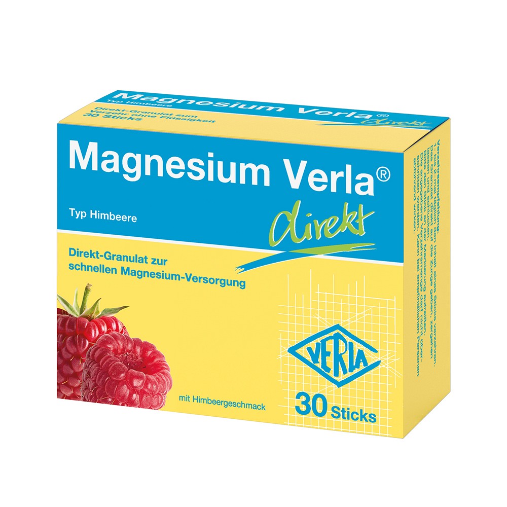 MAGNESIUM VERLA direkt Himbeere Granulat - 30Stk - Magnesium Verla