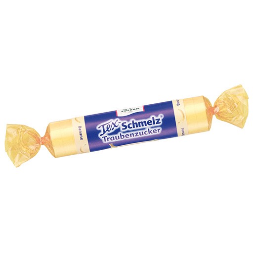 SOLDAN Tex Schmelz Traubenzucker Banane Rolle - 33g - Tex Schmelz® Traubenzucker