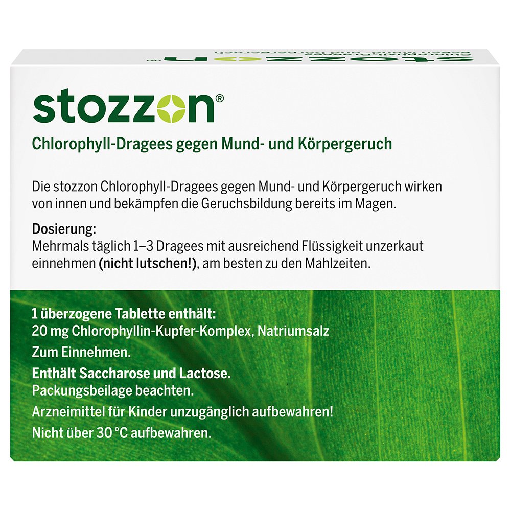 STOZZON Chlorophyll überzogene Tabletten - 100Stk - Mundspüllösungen/-pflege