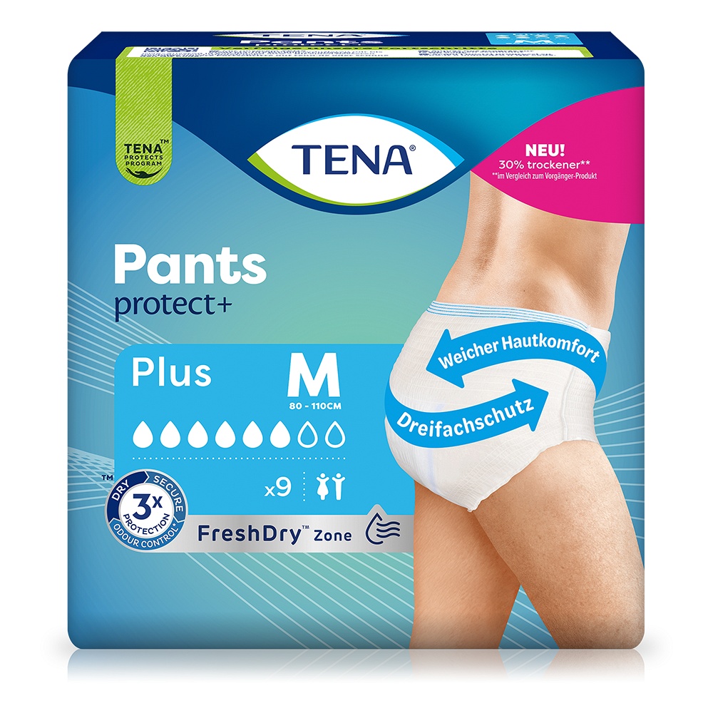 TENA PANTS Plus M bei Inkontinenz - 4X9Stk - Tena Pants - höchste Sicherheit