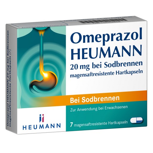OMEPRAZOL Heumann 20 mg b.Sodbr.magensaftr.Hartk. - 7Stk - Depressive Verstimmungen