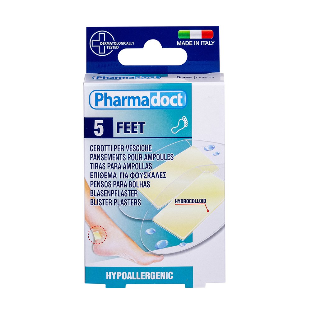 BLASENPFLASTER hydrocolloid 3,8x7 cm - 5Stk