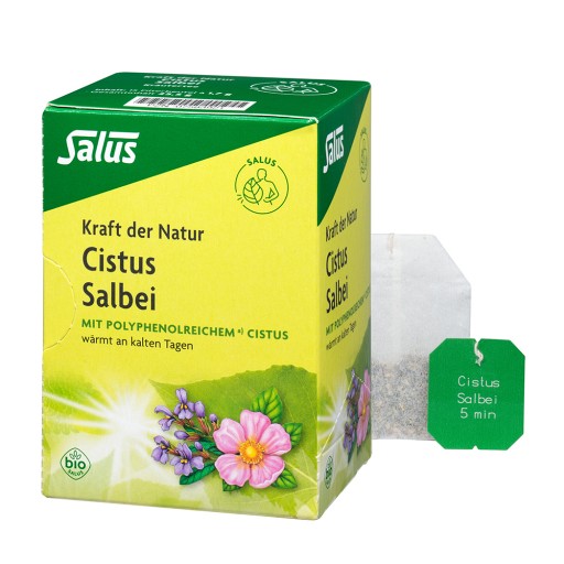 CISTUS SALBEI Kräutertee Kraft d.Natur Salus Fbtl. - 15Stk