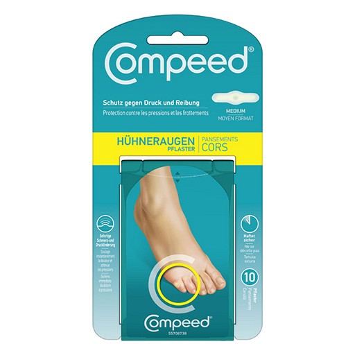 COMPEED Hühneraugen Pflaster - 10Stk - Warzen & Hühneraugen