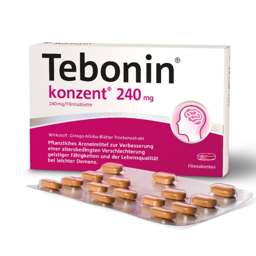 TEBONIN konzent 240 mg Filmtabletten - 60Stk - Gedächtnis & Konzentration