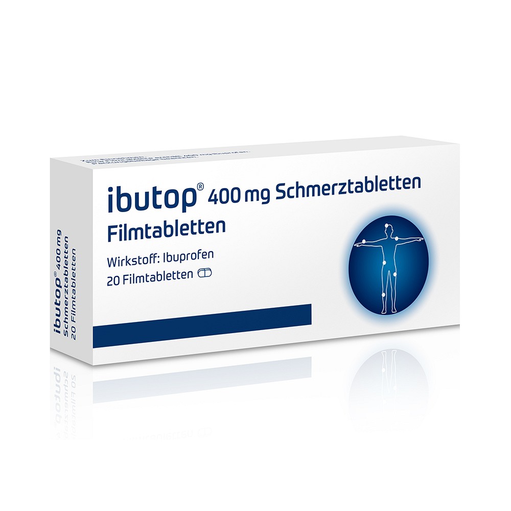 IBUTOP 400 mg Schmerztabletten Filmtabletten - 20Stk - Erkältung & Schmerzen