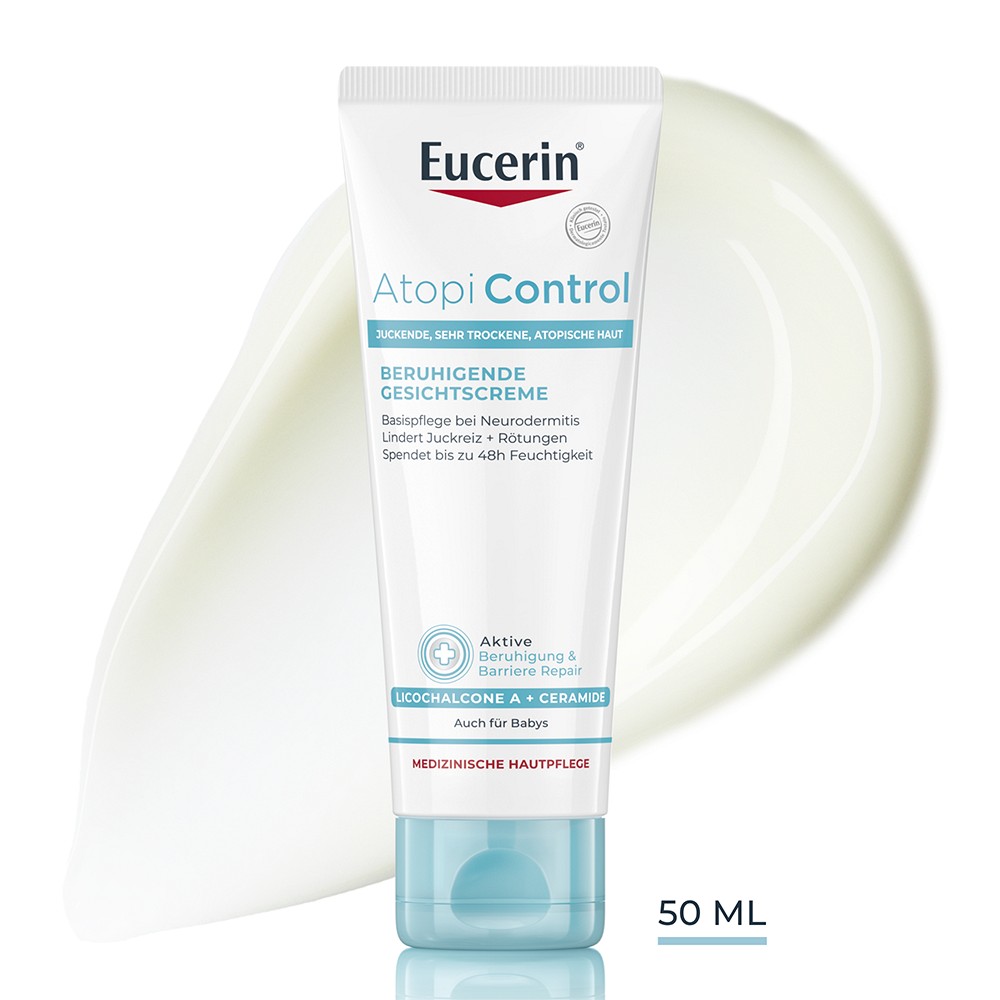 EUCERIN AtopiControl Gesichtscreme - 50ml - Neurodermitis