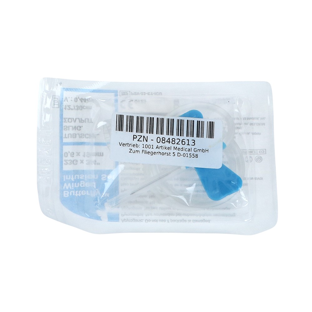 BUTTERFLY Infusionszubehör 23 G blau - 1Stk