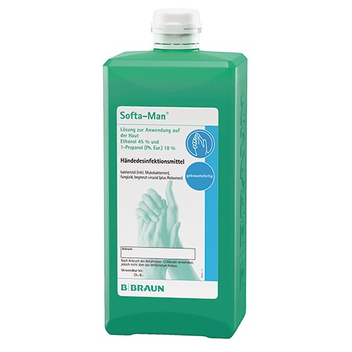 SOFTA-MAN Händedesinfektion Spenderflasche - 1000ml