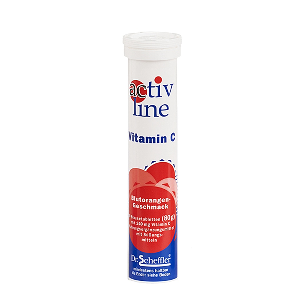ACTIVLINE Vitamin C Blutorange Brausetabletten - 20Stk