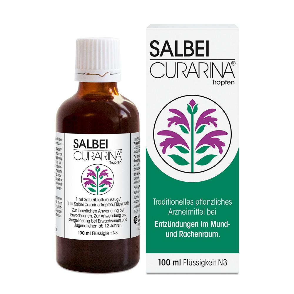 SALBEI CURARINA Tropfen - 100ml - Mundspüllösungen/-pflege