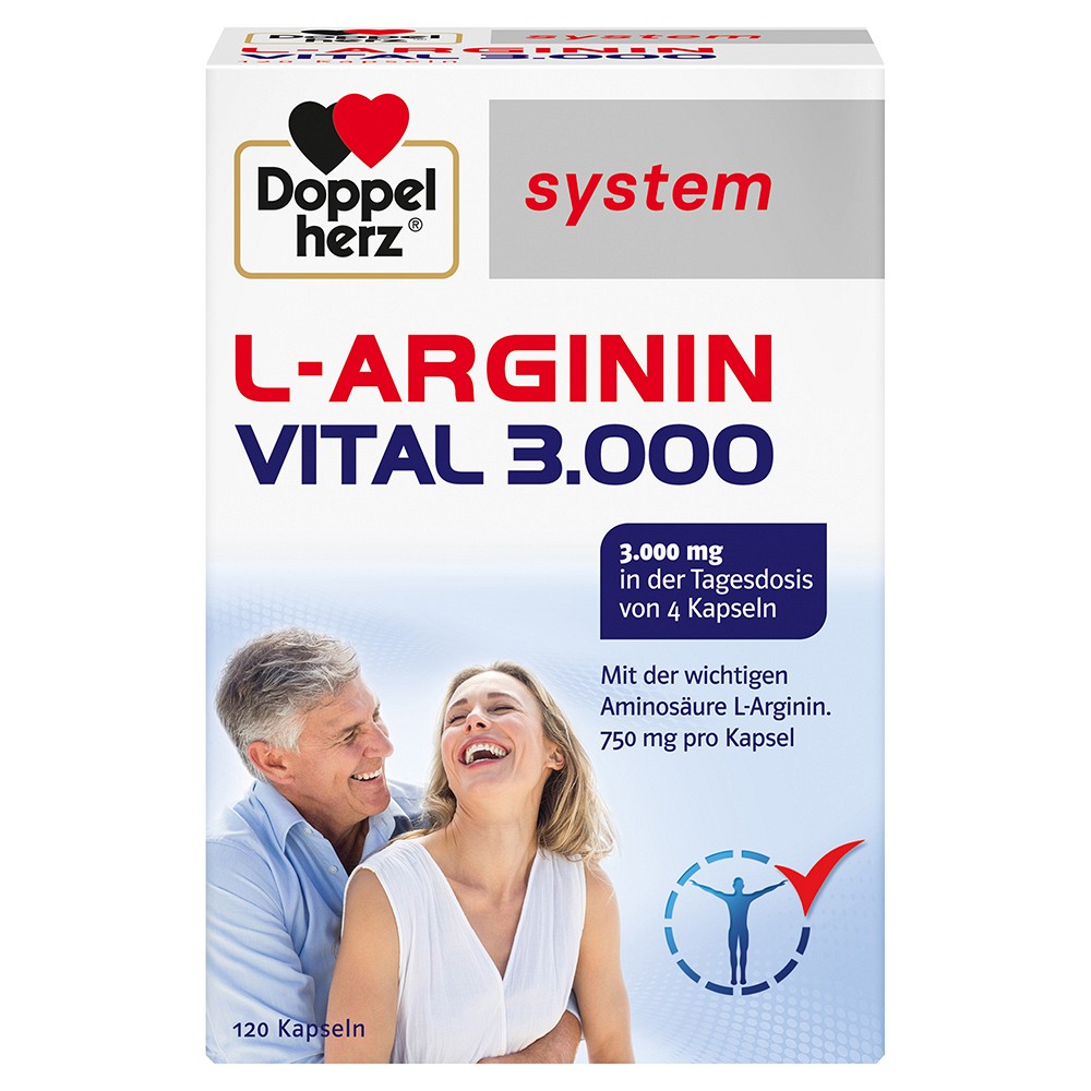 DOPPELHERZ L-Arginin Vital 3.000 system Kapseln - 120Stk - Für Ihn