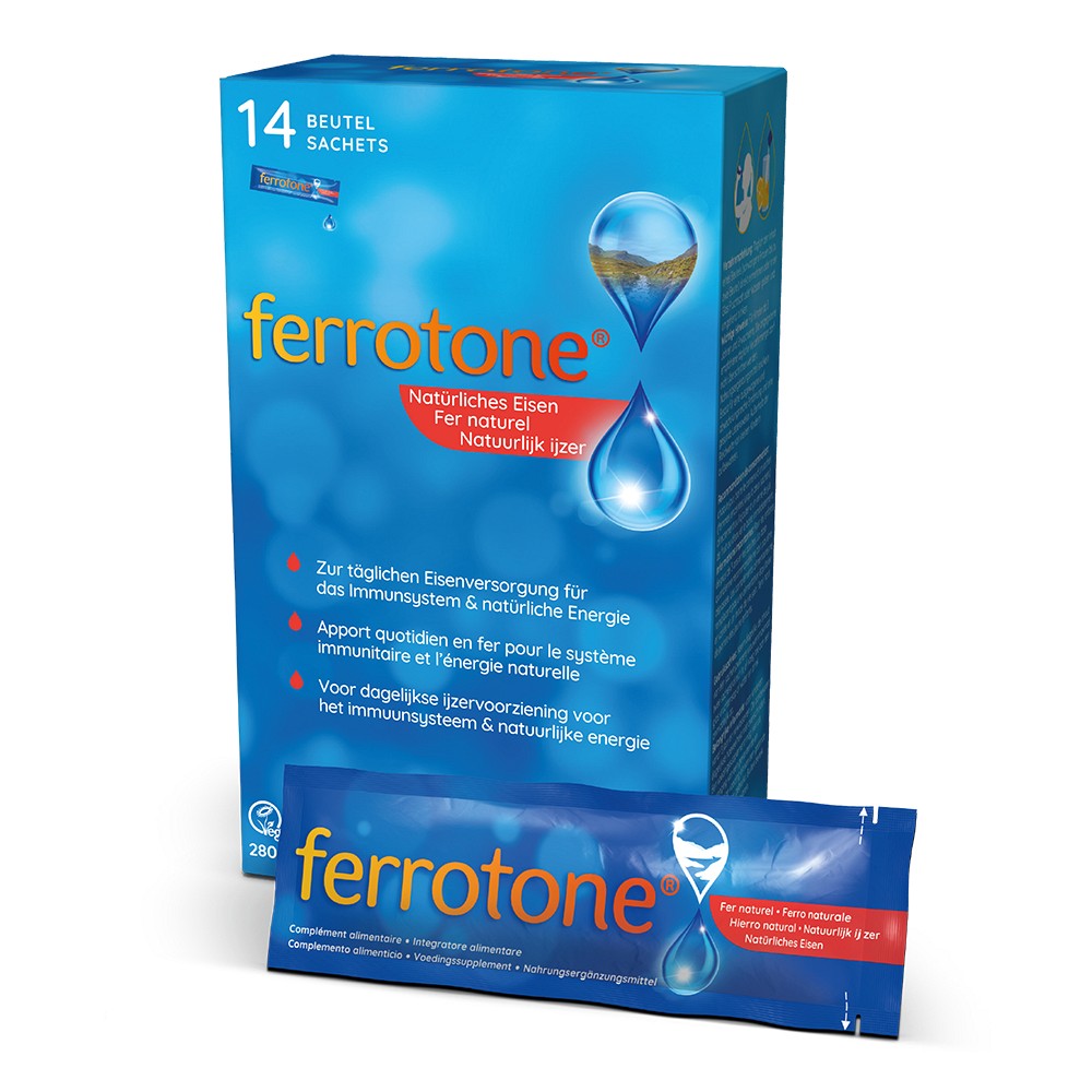 FERROTONE Eisen Beutel - 14X20ml - Sport & Fitness