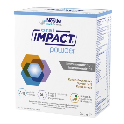ORAL IMPACT Kaffee Pulver Beutel - 1X5Stk - Trinknahrung & Sondennahrung