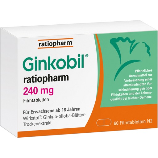 GINKOBIL-ratiopharm 240 mg Filmtabletten - 60Stk - Gedächtnisprobleme