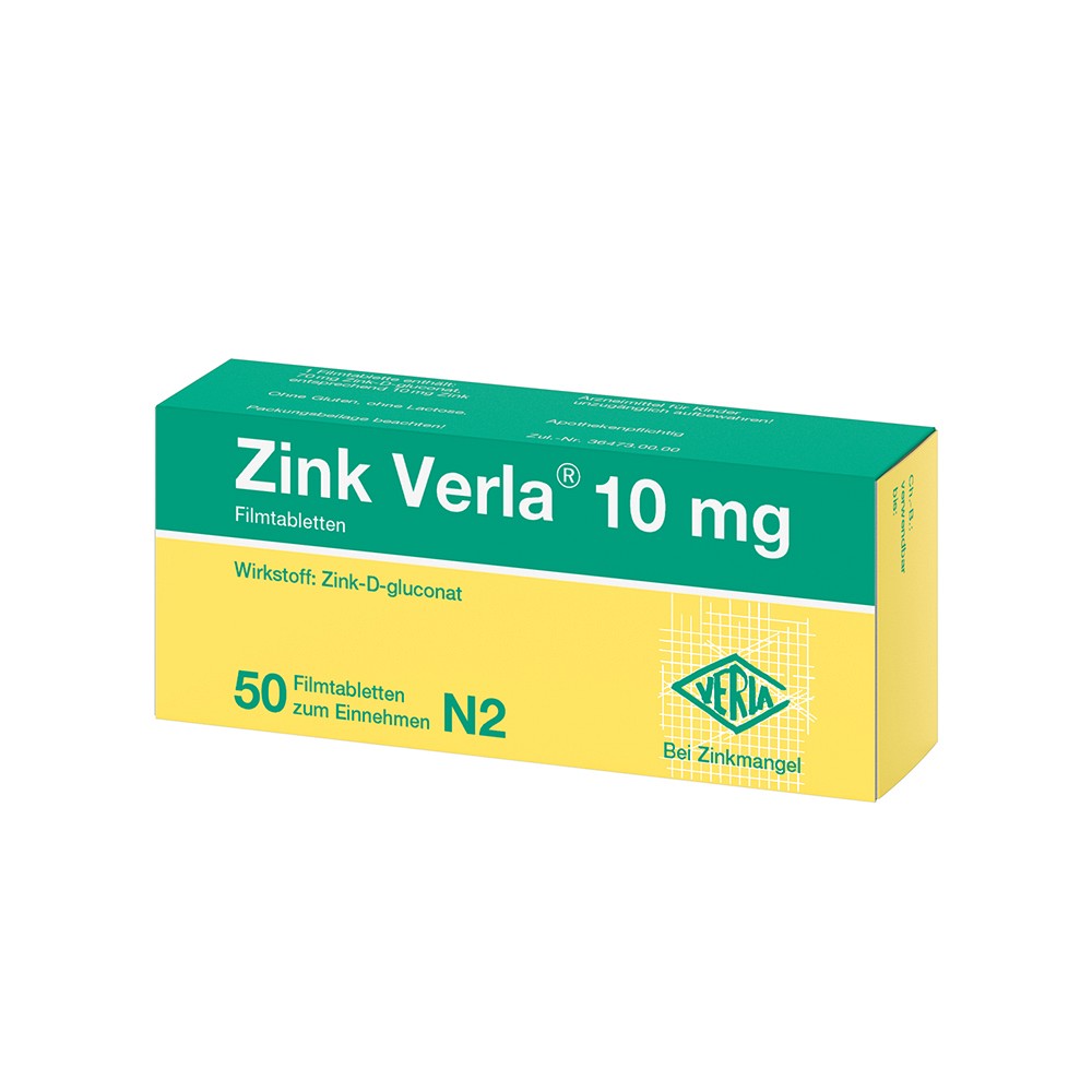 ZINK VERLA 10 mg Filmtabletten - 50Stk - Zink Verla