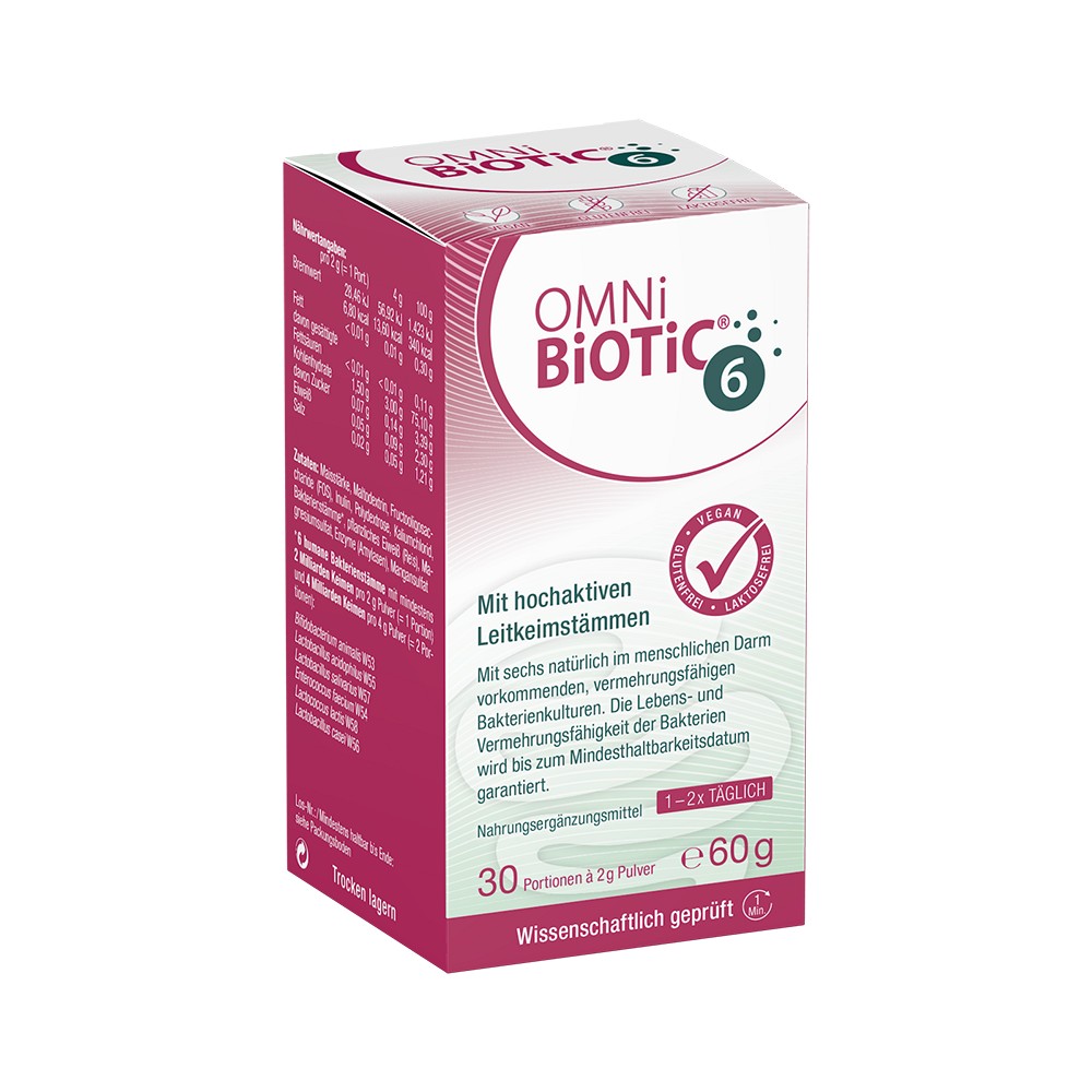 OMNI BiOTiC 6 Pulver - 60g - Magen, Darm & Leber