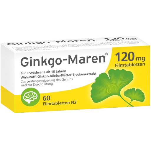 GINKGO-MAREN 120 mg Filmtabletten - 60Stk - Gedächtnis & Konzentration