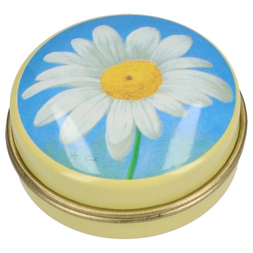 PILLENDOSE rund Blumen Motiv - 1Stk
